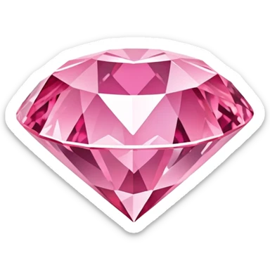 Pink diamond sticker