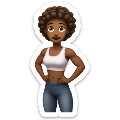 Muscular mommy sticker