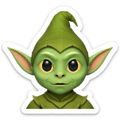 3d cute simple minimalist goblin sticker