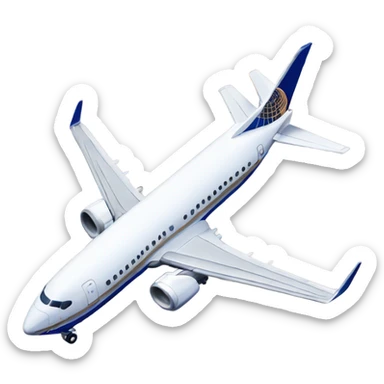 United airlines Boeing 737 sticker