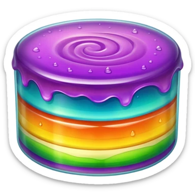 Transparent Jelly Cake sticker