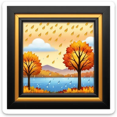 autumn window sticker