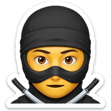 Hazme un emoji de ninja enojado sticker