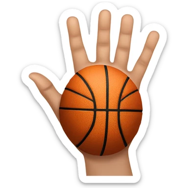 Basketball 3-Pointer Hand sticker
