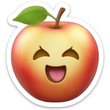 Un chat dans une pomme sticker