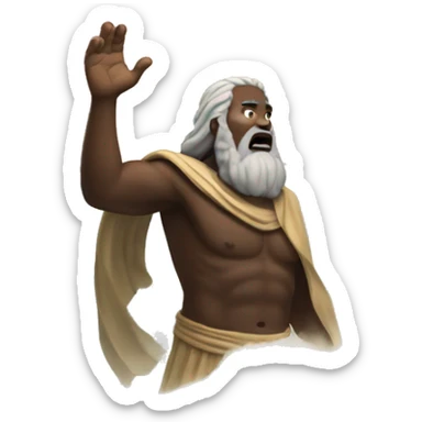 Moses parting Red Sea sticker
