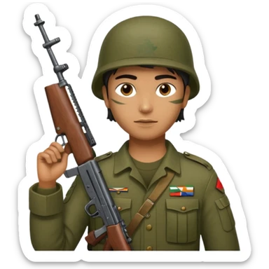 indian army ak47 gun sticker