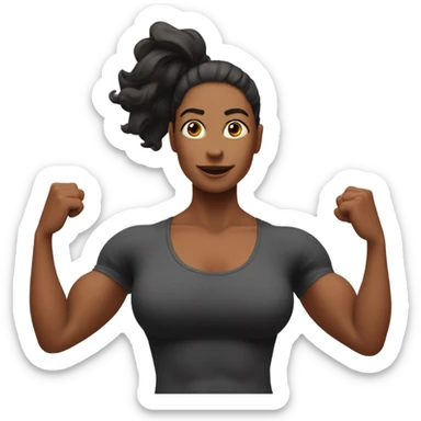 T pose muscle mommy sticker