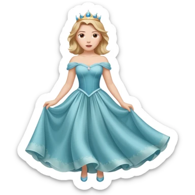 Scarlett Johansson in a princess dres sticker