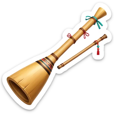 Traditional Hmong bamboo instrument  sticker