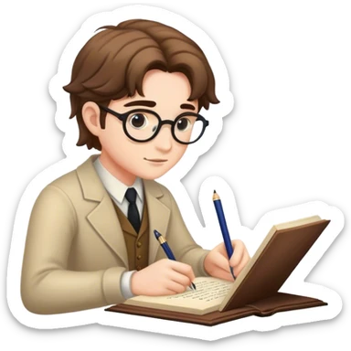 Fantasy novel writer sticker