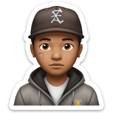 True brown style Filipino gangster while hdi sticker