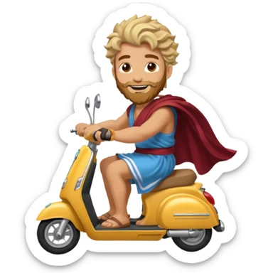 zeus god drive scooter sticker