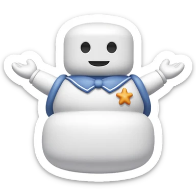 marshmallow guy sticker