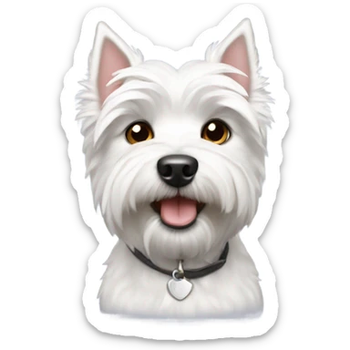Westie doggie sticker