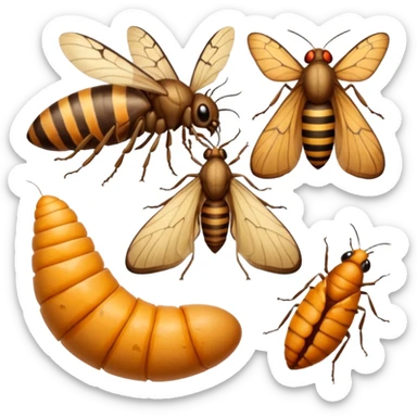 moth, life cycle sticker