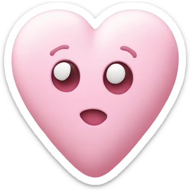 A heart made of marshmallow  sticker