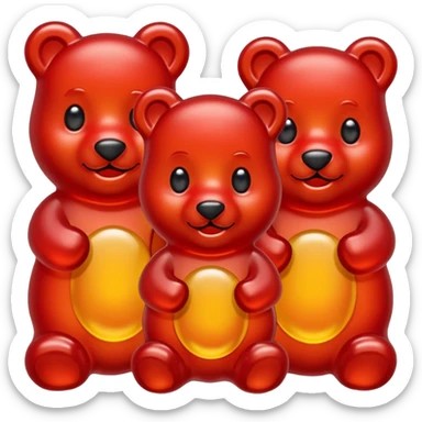 red Gummy Bears sticker