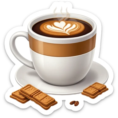 coffee with speculoos sticker