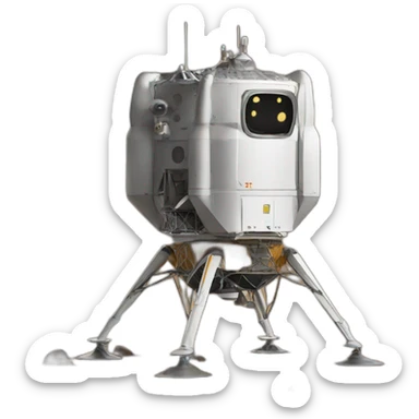 lunar lander sticker