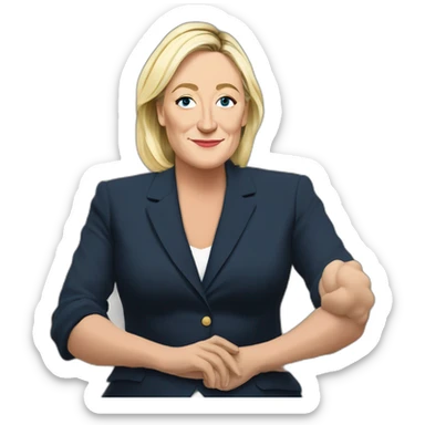 Marine Le Pen picasso sticker