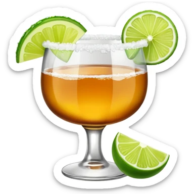 Margarita in a whiskey glass sticker