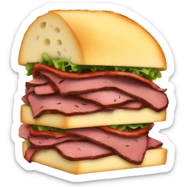 pastrami brisket sandwhich sticker