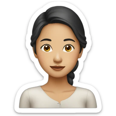 young Indonesian lady sticker