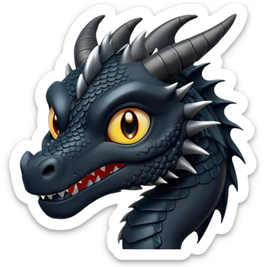 dnd 5e young black dragon boss monster sticker