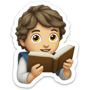 niño-leyendo-una-biblia sticker