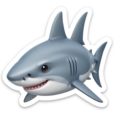 Акула с кепкой sticker