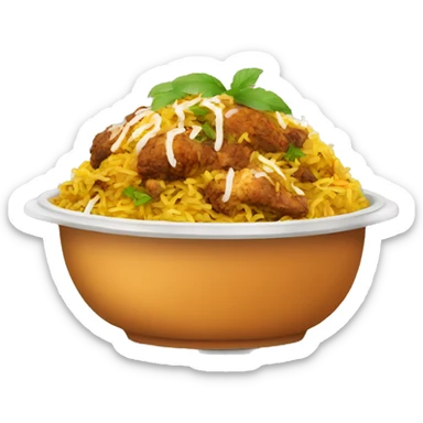 hyderabadi dum biryani sticker