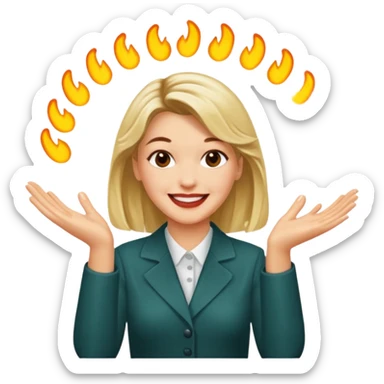 Laura Palmer hands clapping  sticker