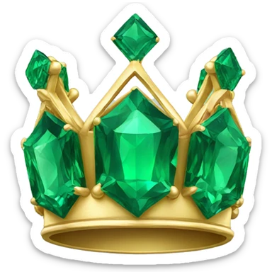 crown emerald color   sticker