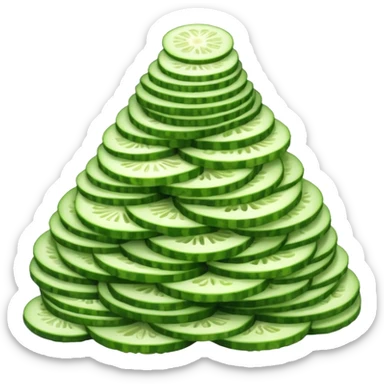 a big pile of grated green slices of vegetable sticker