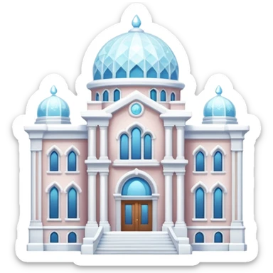 sugar coated library building sticker