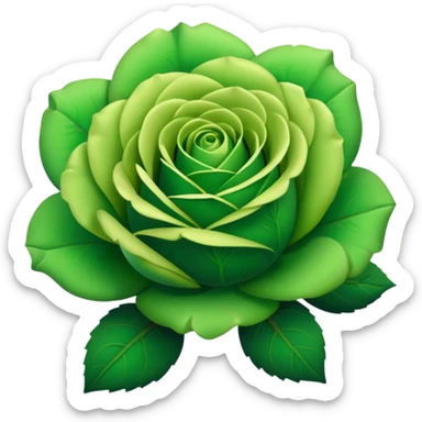 Green Rose sticker