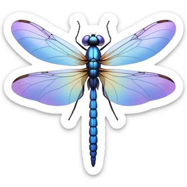 Periwinkle Dragonglfly emoji sticker