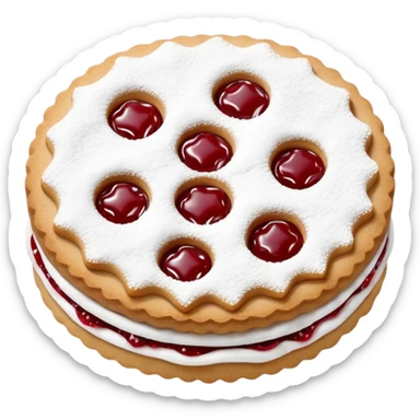 Linzer Cookie sticker