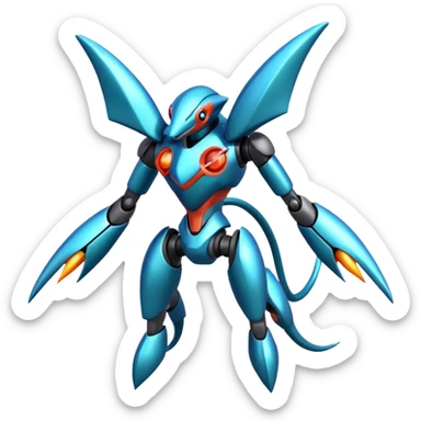 Genesect-Deoxys-Koraidon-Miraidon-Sharpedo-fusion sticker