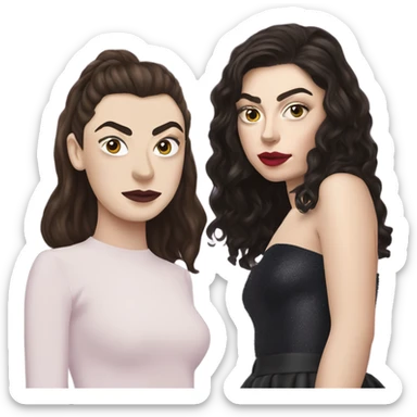 lorde and charli xcx sticker