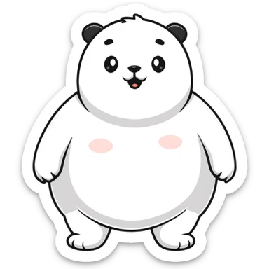 chubby character sticker