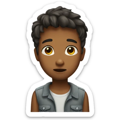 Boy saying sorry sticker