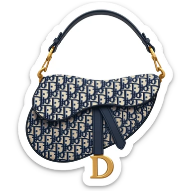 dior saddle bag sticker