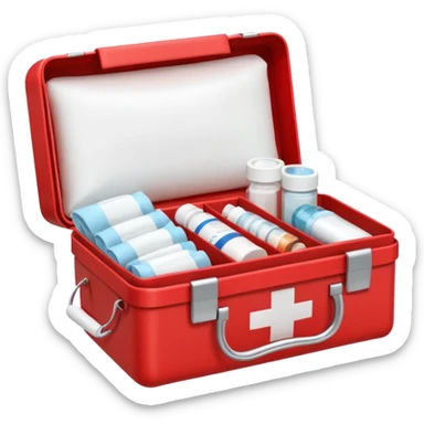open first aid kit sticker