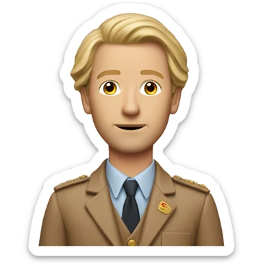 Professional ID photo of Wes Anderson sticker