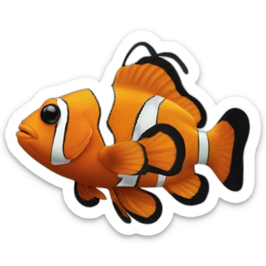 cute clown fish sticker