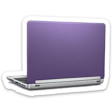 violet purple laptop sticker
