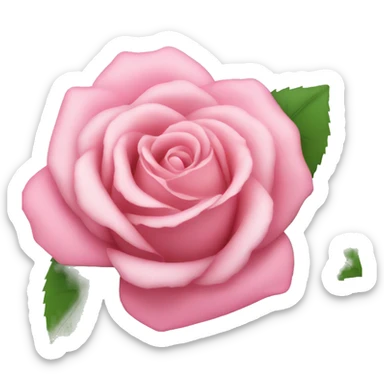 pretty pink rose sticker