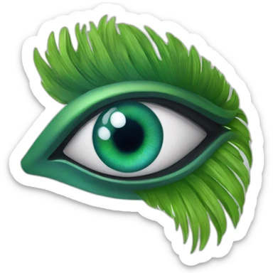 oeil de paon sticker